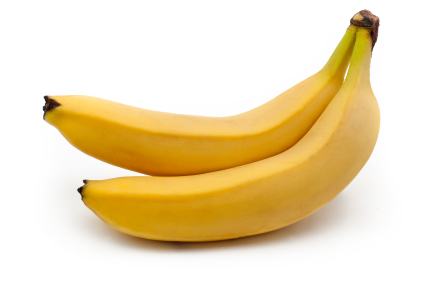 Two ripe bananas