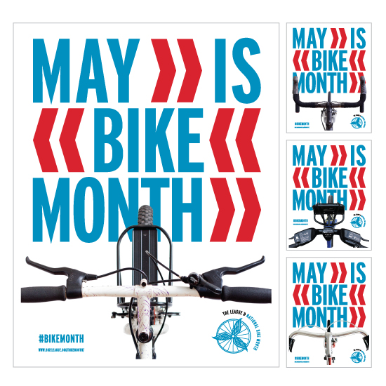 May is National Bike Month poster