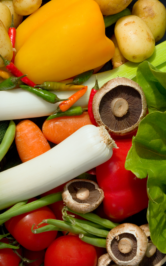 Vegetables Part of Healthy Sport Diet