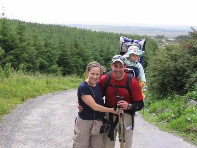 Jeff, Beth and Madison Alt go hiking