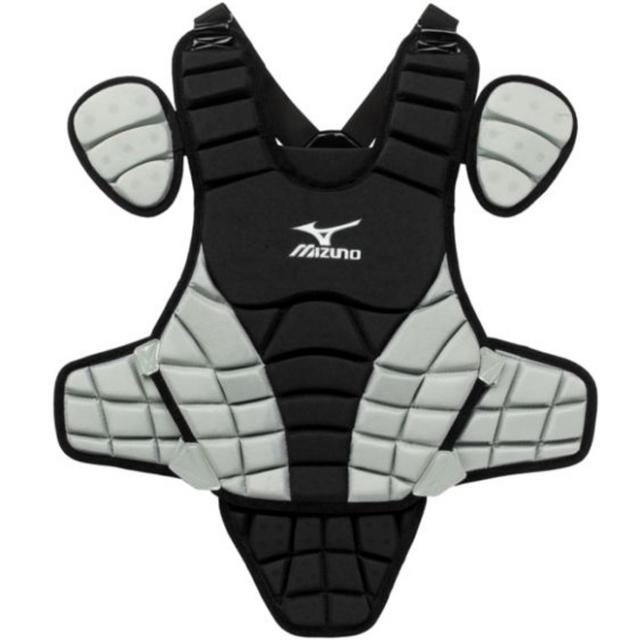 Baseball catcher's chest protectors with wings